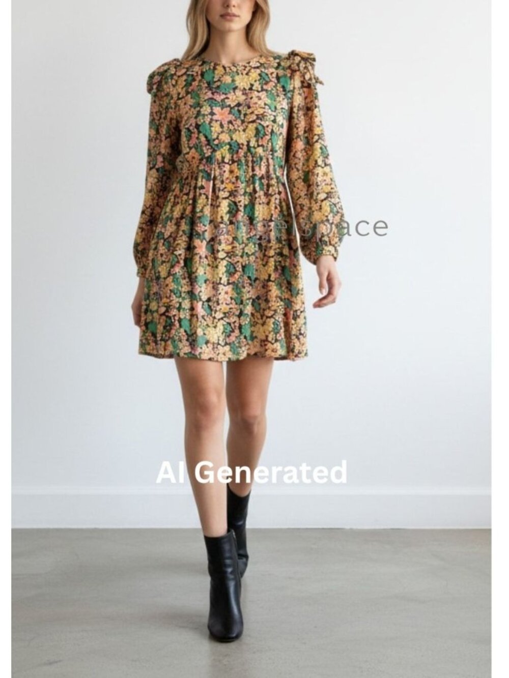 NWT Banjanan Petra Floral Print Silk Mini Dress, Size S